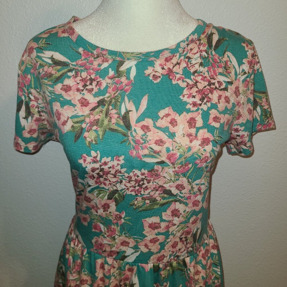 BEBOP Green Short Sleeve Above The Knee Dress - Picture 4 of 13